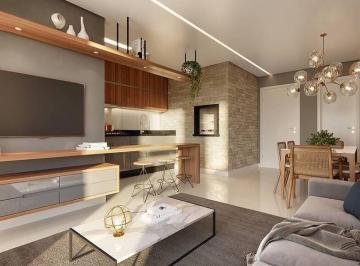 Living · Apartamento com 3 quartos, 81,58m², à venda em Capão da Canoa, Navegantes