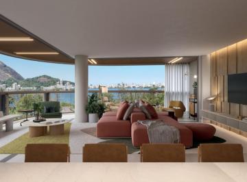 Living · Apartamento com 4 quartos, 253,1m², à venda em Rio de Janeiro, Lagoa
