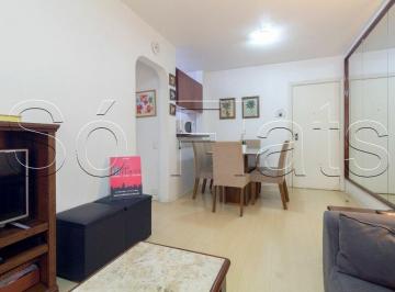 Apartamento · 45m² · 1 Quarto · 1 Vaga · Flat no Jardim Paulista para locação e totalmente equipado para a sua estadia. Consulte-nos.
