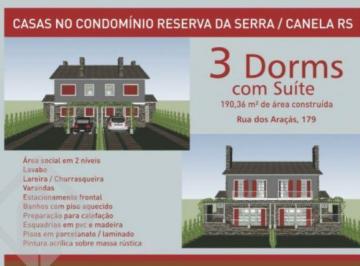 001-FACHADA · CASA GEMINADA DE TRÊS DORMITÓRIOS, EM CONDOMÍNIO FECHADO EM CANELA!