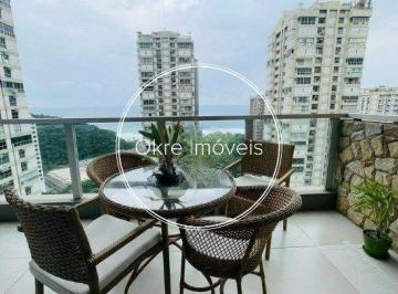 Apartamento · 217m² · 5 Quartos · 2 Vagas · São Conrado, 5 quartos (1 suíte) com 2 vagas, varanda e vista mar.