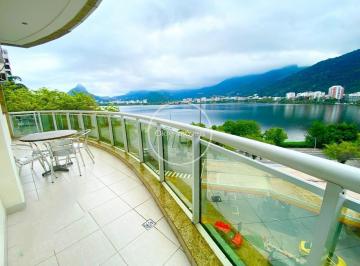 Apartamento · 130m² · 3 Quartos · 2 Vagas · Apartamento na Fonte Da Saudade  com 130 metros Frontal Lagoa
