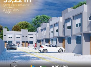 Casa · 59m² · 2 Quartos · 1 Vaga · CASAS NOVAS PRONTAS EM CONDOMINIO DE BAIXO CUSTO