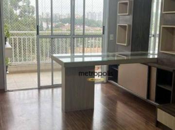 Sala · Apartamento com 3 dormitórios para alugar, 79 m² por R$ 5.045,00/mês - Jardim São Caetano - São Caet