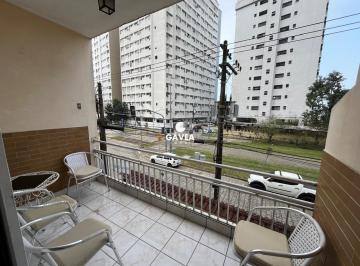 sacada da sala · Apartamento à venda no Itararé em São Vicente.