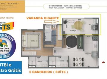 Apartamento de 2 quartos, São Paulo · Minha Casa Minha Vida na LAPA com Vaga de Garagem, 2 Dormitorios, Suite, Varanda Gourmet, 45m²