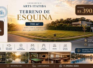 35692e9727d5054418c5874c3b61703c6f5d43e2 · Terreno à venda, 700 m² por R$ 390.000,00 - Condomínio GSP Art's - Itatiba/SP