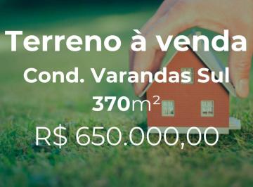 Terreno · 370m² · Terreno à venda, 370 m² por R$ 650.000,00 - Varanda Sul - Uberlândia/MG