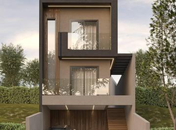 Casa · 128m² · 3 Quartos · 4 Vagas · Sobrado Novo em Construção 148m² no Condomínio Bosque do Sol.