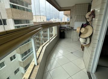 Apartamento de 2 quartos, Praia Grande · APARTAMENTO 02 SUÍTES NA AVIAÇÃO SACADA CHURRASQUEIRA A CARVÃO E VISTA PRO MAR!