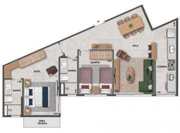 Planta 01 - 2 dorm 70 53m² · Apartamento à venda no bairro Tijuca - Rio de Janeiro/RJ