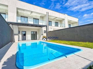 26f206332b0e52bdf9a3f47eb6b0d2a5bfbbd24c · Sobrado Novo, com 4 dormitórios, Piscina, à venda, 171 m² por R$ 880.000 - Brejatuba - Guaratuba/PR