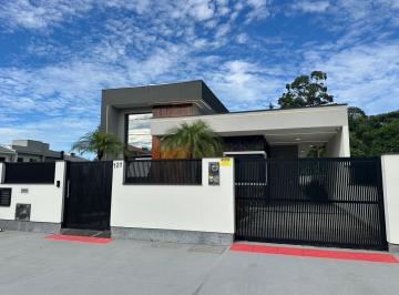 Casa · 112m² · 3 Quartos · 2 Vagas · Casa moderna com 3 quartos, quintal amplo e sistema solar - Altos de Potecas, São José/SC