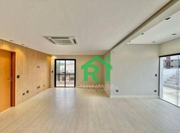 Sala · Cobertura duplex à beira mar, 5 Suítes, 4 vagas, Área de Lazer, Tombo, Guarujá/SP