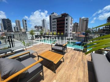 Apartamento · 28m² · 1 Quarto · 1 Vaga · Flat com 1 dormitório à venda, 28 m² por R$ 410.000,00 - Manaíra - João Pessoa/PB