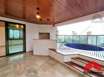 Foto 01 · Apartamento Penthouse Morumbi, 236 metros, 4 quartos, 4 suítes, sala ampla, Varanda Gourmet com Pisc