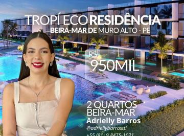 Apartamento de 2 quartos, Ipojuca · Apartamento financiado a planta na beira-mar de Muro Alto | Tropí Eco Residência
