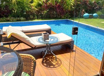 Foto 01 · Mansão, 596m², 5 quartos, fino acabamento, recém construída, 5 suítes, piscina privativa, mobiliada,