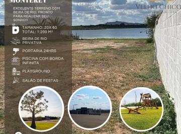 Terreno , Paulo Afonso · VENDE TERRENO BEIRA RIO, CONDOMÍNIO MONTEREY!