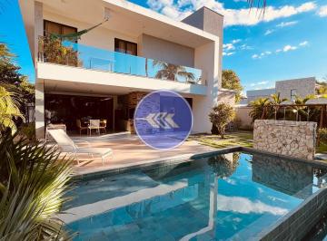 Casa · 360m² · 5 Quartos · 4 Vagas · Exclusiva e luxuosa casa no condomínio Azur com 4 suítes