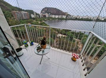 Apartamento de 3 quartos, Rio de Janeiro · Excelente oportunidade frente mar, e aos pés da Lagoa Rodrigo de Freitas. Duas varandas,3Qtos e 2 Vg