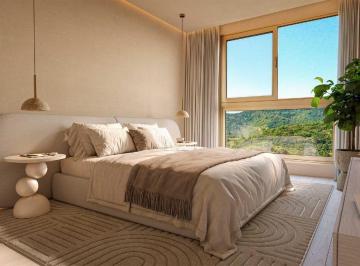 Suíte do apartamento master, com janela para a Mata Atlântica (imagem ilustrativa) · Apartamento 4 quartos 252,72m² Pioneiros Balneário Camboriú