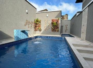 4dd5ba3347f1f7d42e4b9363737f2bbc435822c7 · Casa nova sobreposta 2 quartos em  condomínio com  piscina à venda,48 m² por R$ 338.000 lado praia  
