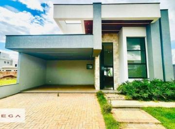 7ad4b03e256b24e9b8b599d2f82bb84637442594 · Casa com 3 quartos à venda, 174 m² por R$ 1.398.000 - Condomínio Royal Garden - Parque Brasil 500 - 