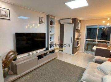 Sala de estar · Apartamento à venda, 68 m² por R$ 570.000,00 - Vila Humaitá - Santo André/SP