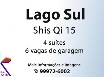 Casa de 4 quartos, Brasília · SHIS Qi 15 Tratar no 61 99972-6002