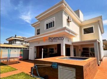 Casa · 261m² · 3 Quartos · 4 Vagas · Sobrado com 3 Suítes, Jardim e Jacuzzi - Terras do Cancioneiro - Paulínia