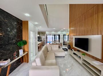 Foto 01 · Casa em Condomínio de Luxo com 3 Suítes em Santana de Parnaíba-SP, Bairro Suru: 3 Quartos, 3 Salas, 