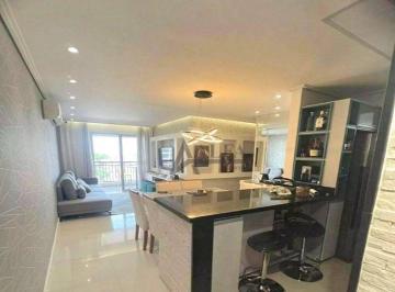 Sala de Estar e Jantar · ** Piazza Di Verona - PORTEIRA FECHADA - Cinematográfico apartamento em andar alto c/ varanda gourme