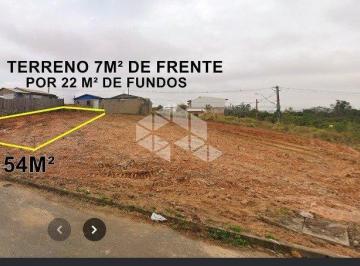 IMAGEM DO TERRENO DE FRENTE · Terreno de 154m² à Venda no Loteamento Jardim Safira - Bairro Mário Quintana, Porto Alegre