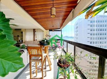 Sacada · Apartamento vista mar, 3 dormitórios (3 suítes), 2 vagas, Pitangueiras, Guarujá/SP.