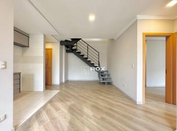 6f6d5a7fdbf2d3fa7468ed6a1dc3e9b7d23d6ef7 · Cobertura Duplex, nova, com 132,72m² de apartamento + 22,28m² de terraço descoberto.