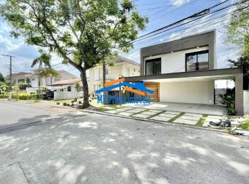 Casa · 484m² · 4 Quartos · 3 Vagas · Cond SP II - Zero Km! Moderna, 4 sts, gourmet e piscina!