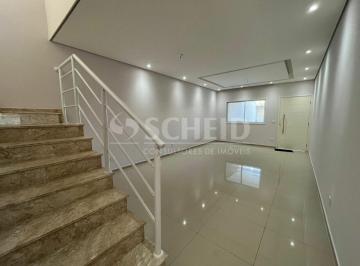 Casa · 100m² · 3 Quartos · 2 Vagas · Sobrado novo 3 dormit, 1 suite, 2 vagas, churrasqueira, quintal, acabamento sofisticado