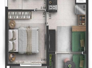 Apartamento de 1 quarto, São Paulo · Apartamento com 30 m² e 1 quarto à venda em Brooklin Paulista