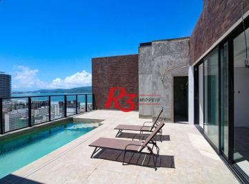 d2ccd245a411ee92625ee48ef5e375d38c2008a6 · Cobertura com 4 dormitórios à venda, 320 m² por R$ 5.000.000,00 - José Menino - Santos/SP