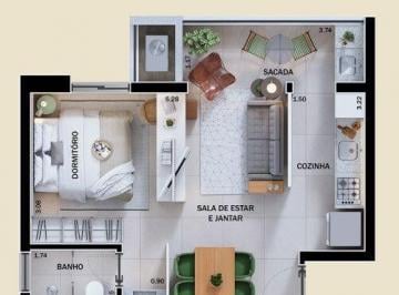 Apartamento · 41m² · 1 Quarto · 1 Vaga · Apartamento Studio - Vibe