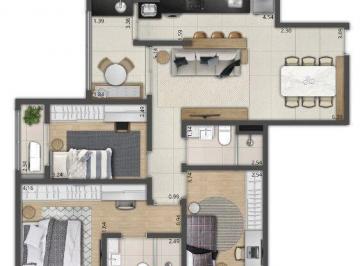 82,50m² · Apartamento Padrão - Boulevard Towers