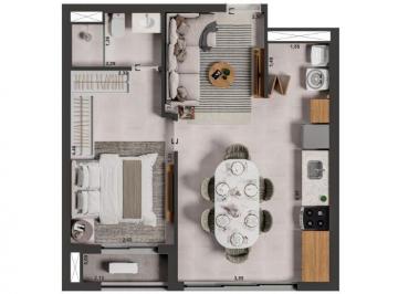 48,07m² · Apartamentos com 1, 2 e 3 Dormitórios - Meet