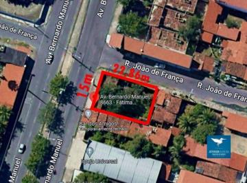 Terreno · 343m² · Terreno de Esquina na Avenida Bernardo Manuel com 343m2 - Para Sua Empresa. Próximo da Av. Silas Mun