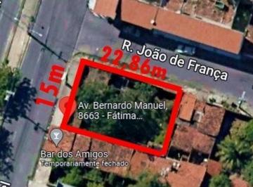 Terreno · 343m² · Terreno de Esquina na Avenida Bernardo Manuel com 343m2 - Para Sua Empresa. Próximo da Av. Silas Mun