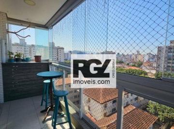 f45ff543e3bce2ac8d8c24b93da6f948884c8374 · Apartamento com 2 dormitórios à venda, 85 m² por R$ 927.000,00 - Marapé - Santos/SP
