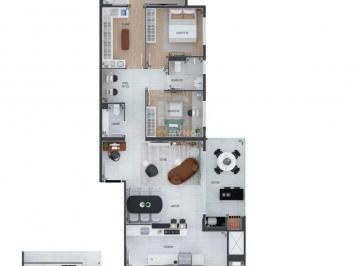 Apartamento · 130m² · 3 Quartos · 2 Vagas · Apartamento no Água verde com 3 quartos, 2 vagas - 62475