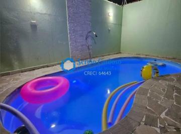 Casa · 107m² · 3 Quartos · 4 Vagas · CASA 3 QUARTOS 300M DO MAR! PISCINA E CHURRASQUEIRA AMPLO TERRENO! ITANHAEM