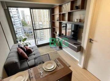 f410a0f29756301782b15469312924d326b8ebc2 · Apartamento para alugar, 29 m² por R$ 4.090,00/mês - Santo Amaro - São Paulo/SP