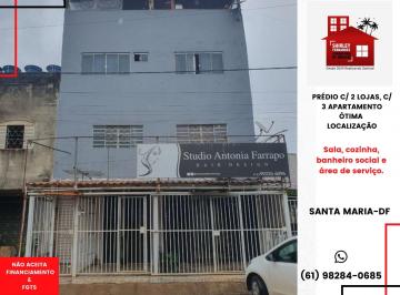 Comercial de 5 quartos, Santa Maria · Prédio na QR 317 C/2 Lojas e 3 Apartamentos 